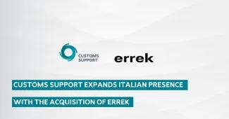 Customs Support acquires Errek Italy