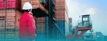 Shipping Containers and forklift